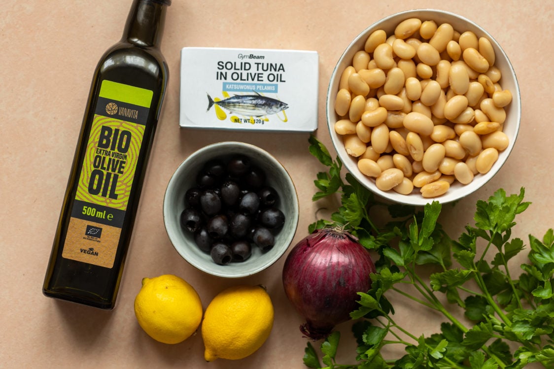 Salata od graha s tunjevinom - Sastojci Salata od graha s tunjevinom - Sastojci