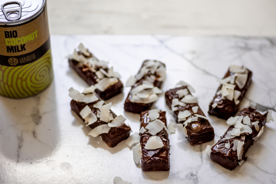 Pločice od kokosa prelivene čokoladom