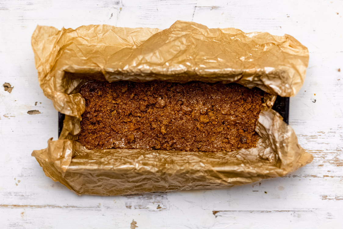 Cheesecake s okusom rolice cimeta - kora od keksa