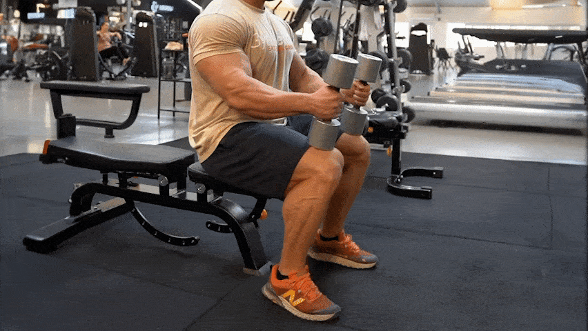 Kako izvesti podizanja listova s bučicom?