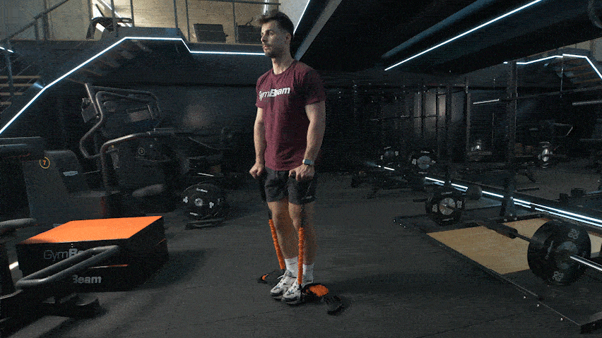 Bočna podizanja pomoću elastične trake