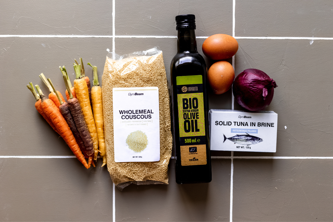 Kus-kus s tunjevinom i glaziranom mrkvom - sastojci