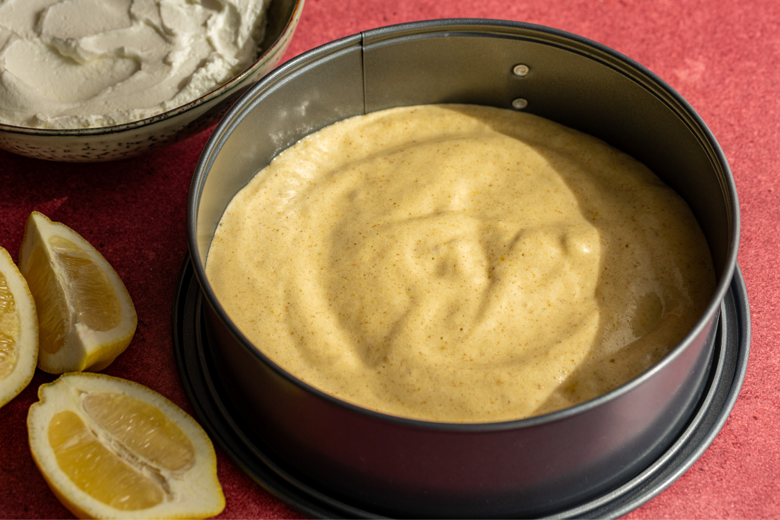 Osvježavajuća torta od limuna - priprema biskvita