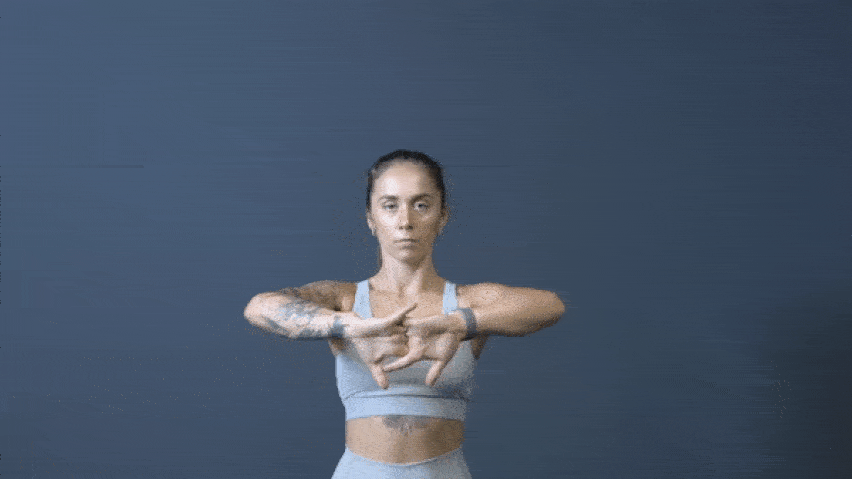 Istezanje zapešća iznad glave 