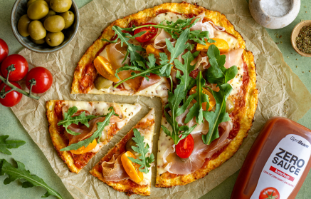 Fitness recept: pizza od cvjetače s pršutom i mozzarellom