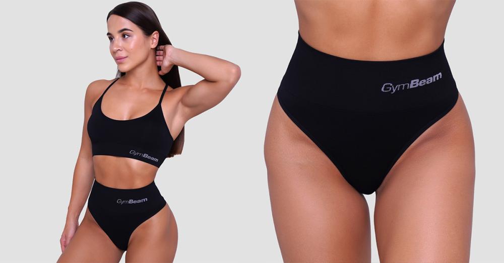 Brazilske gaćice 2 pakiranja crne - GymBeam 