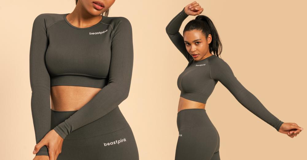 Hyper Crop Top Shadow - BeastPink