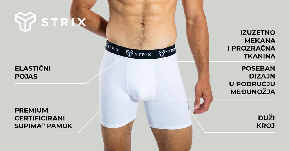 Muške bokserice Essential 2Pack crne - STRIX