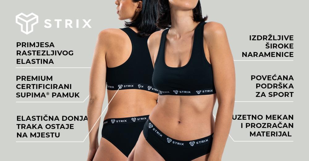 Essential Bralette bijela - STRIX