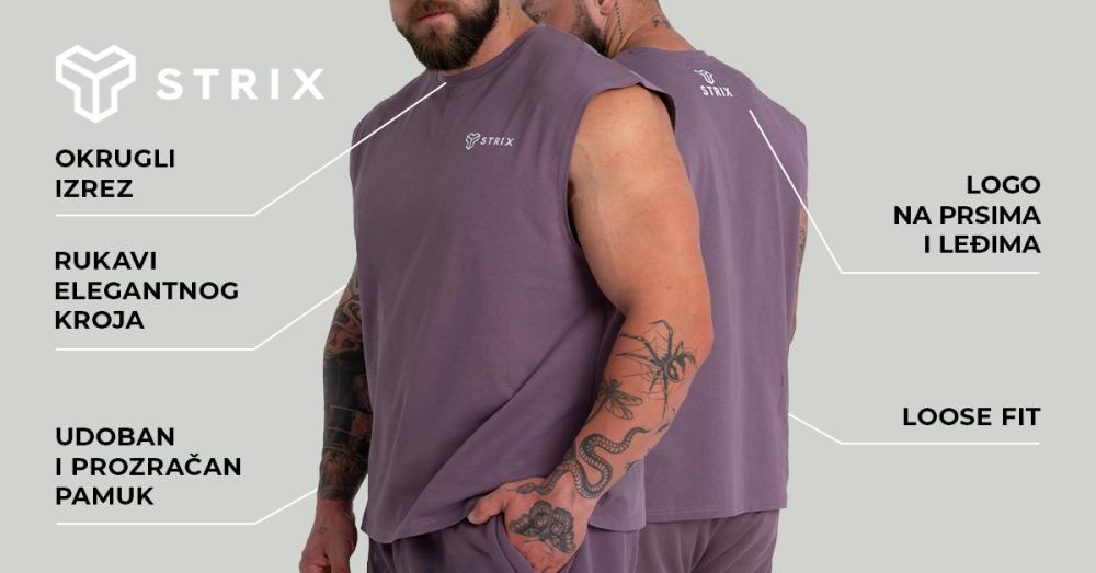 Majica bez rukava Taupe - GymBeam