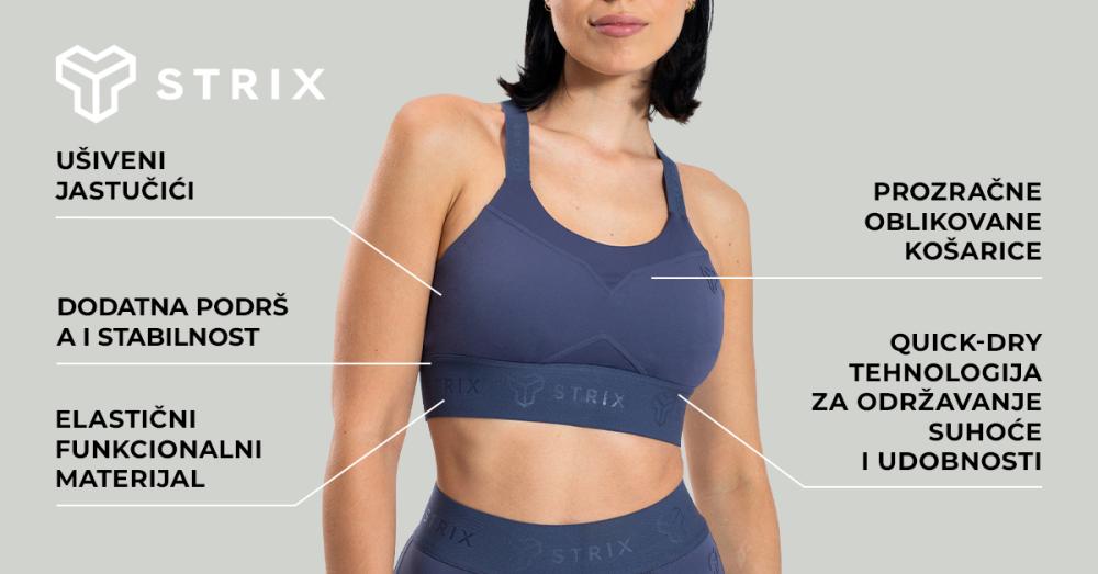 Nebula sportski grudnjak crni - STRIX