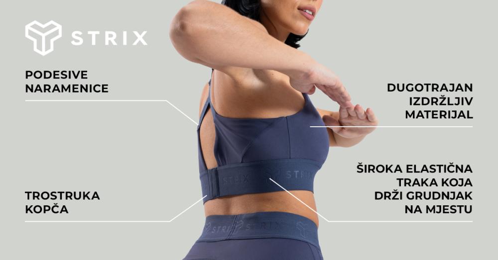 Nebula sportski grudnjak crni - STRIX