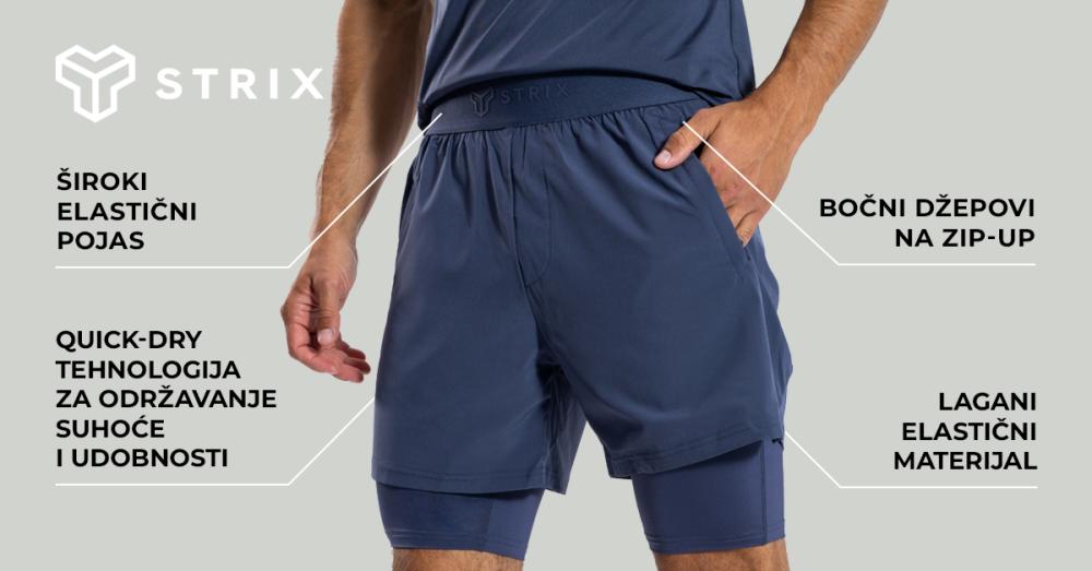 ULTRA 2u1 kratke hlače Agave - STRIX