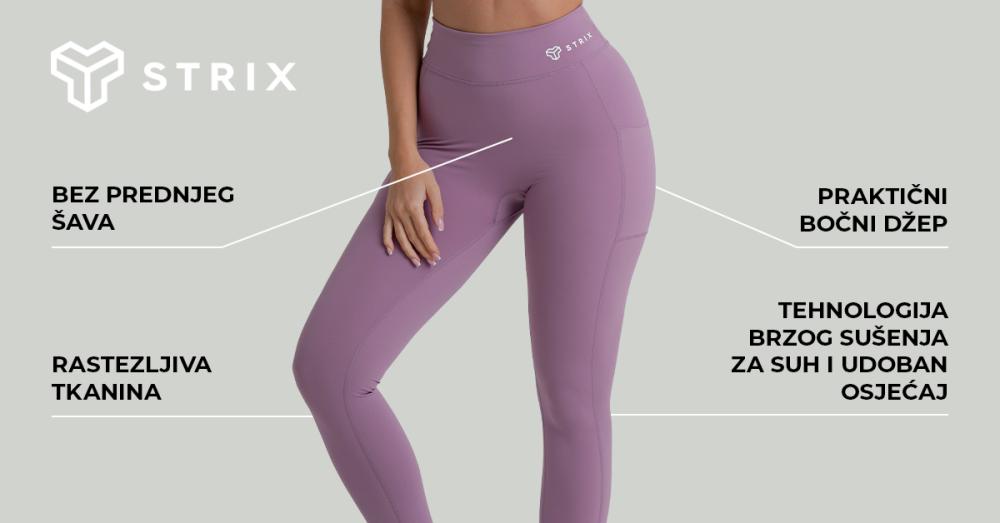 Ženske tajice ZOA crne - STRIX