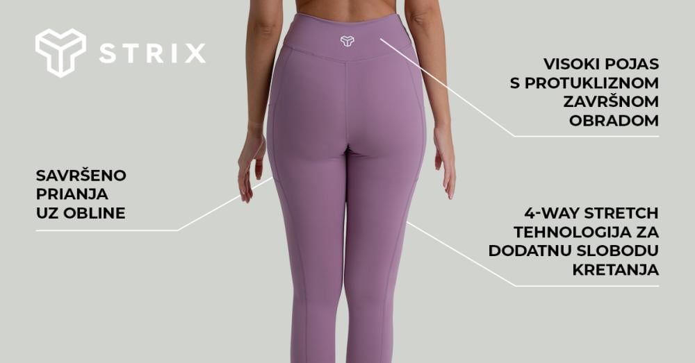 Ženske tajice ZOA crne - STRIX