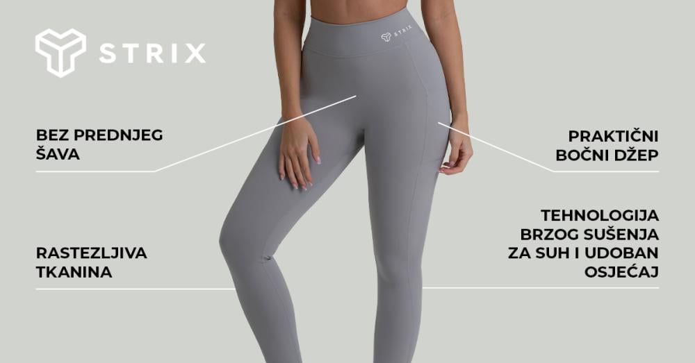 Ženske tajice ZOA crne - STRIX