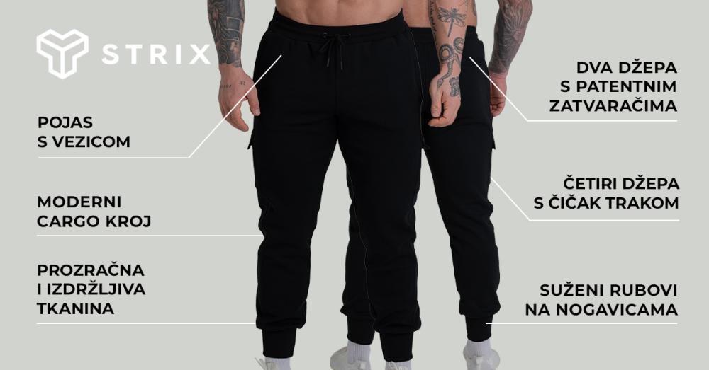 ZOA Joggers crne - STRIX