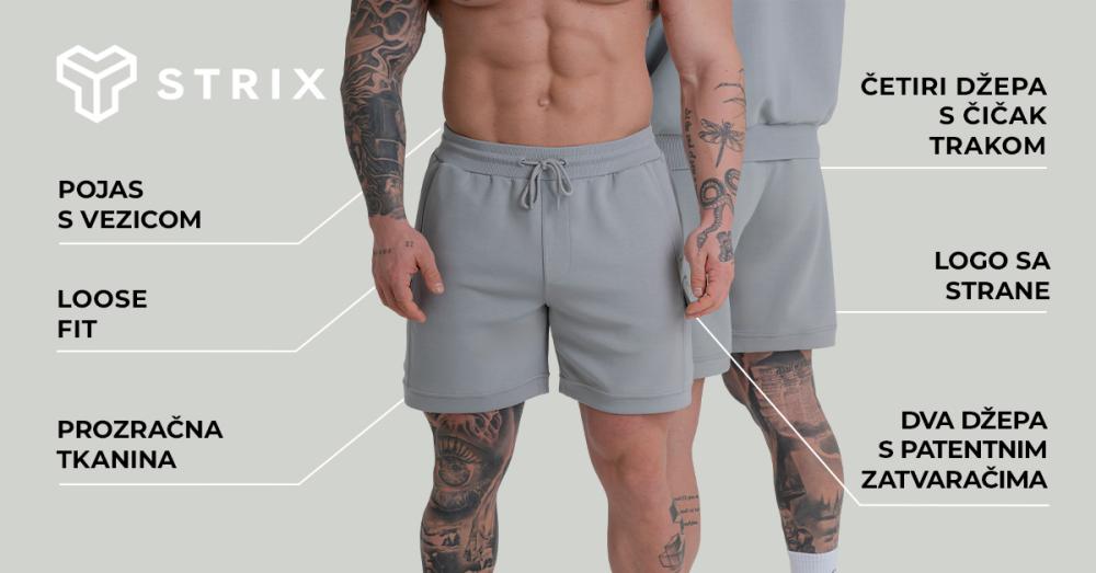 Kratke hlače ZOA crne - STRIX