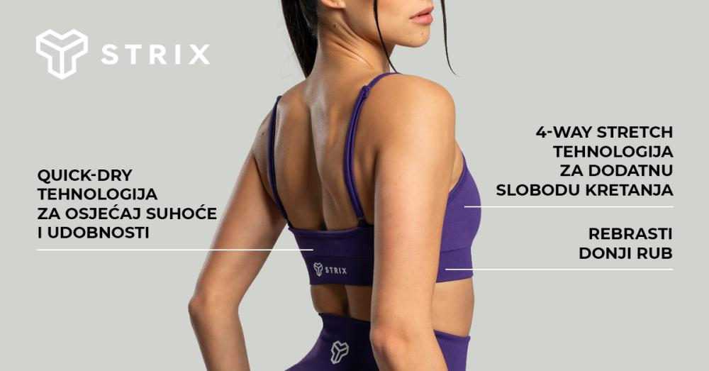 Sportski grudnjak bez šavova na vezice Moss - STRIX