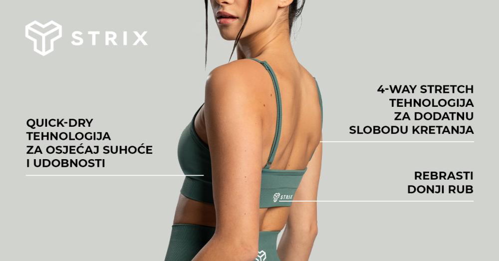 Sportski grudnjak bez šavova na vezice Moss - STRIX