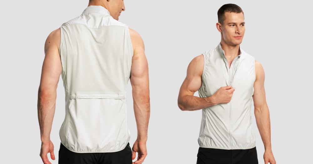 Pánská bežecká vesta Pulse X Grey - GymBeam