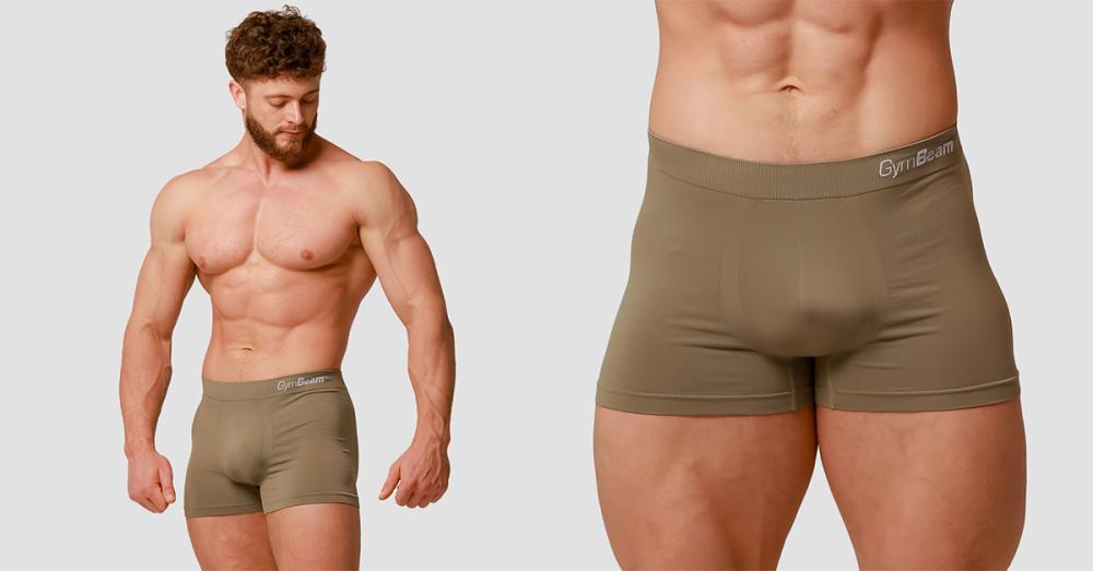 Men’s Seamless Boxers 2Pack Army - GymBeam	