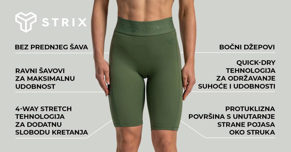 Lunar Biker Shorts Cedar Green - STRIX
