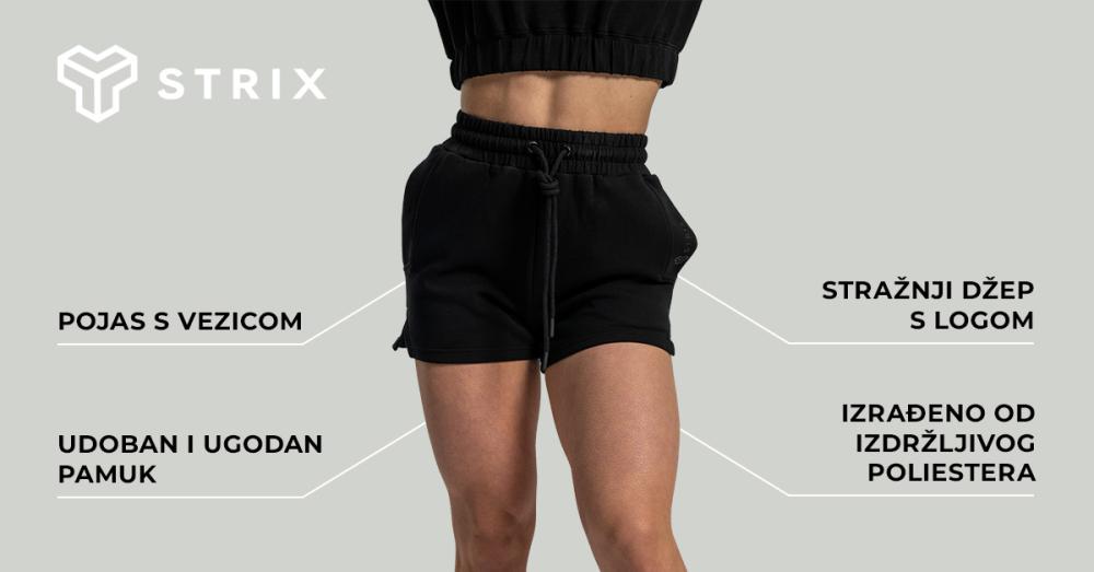 Ženske lunar kratke hlače crne - STRIX