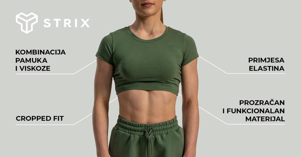 Women‘s Essential Crop Top Cedar Green - STRIX