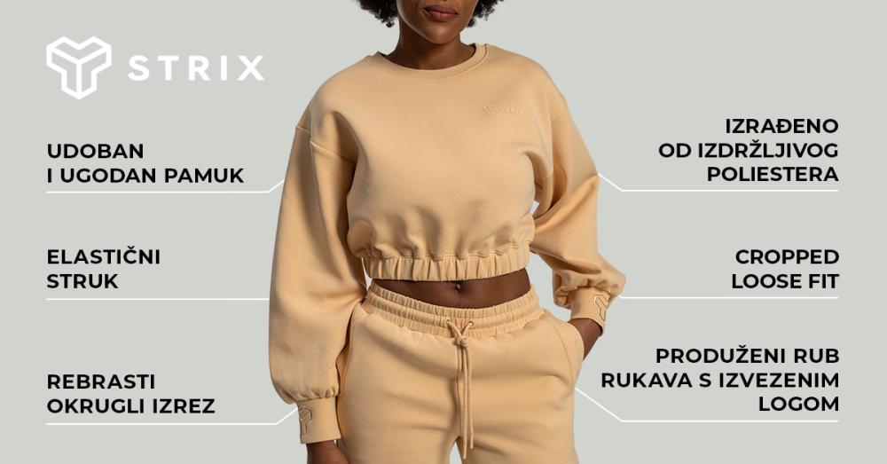 Women's Lunar Cropped Jumper Sandshell - STRIX