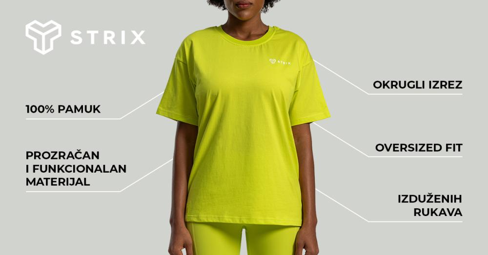 Dámske tričko Lunar Oversized Chartreuse - STRIX