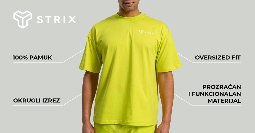 Muška oversized majica Chartreuse - STRIX