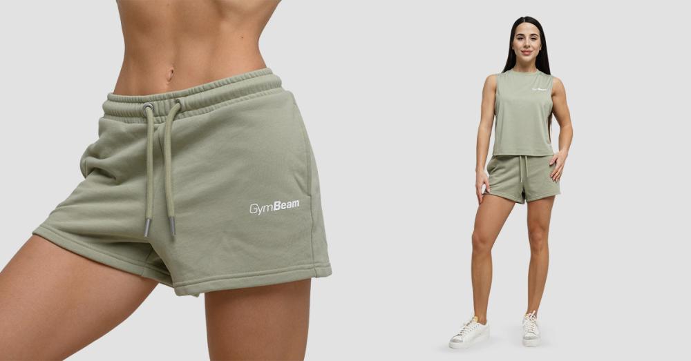 Women's Agile Sweatshorts Sage - GymBeam