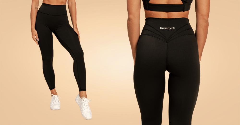 Ženske tajice Sense crne - BeastPink