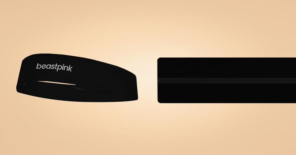 Sports Headband Black - BeastPink