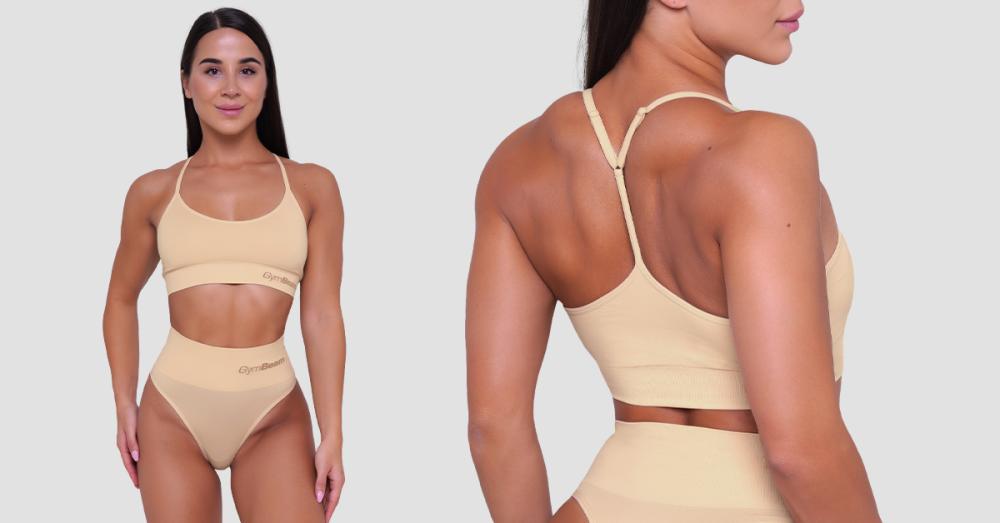 String Bralette Nude - GymBeam