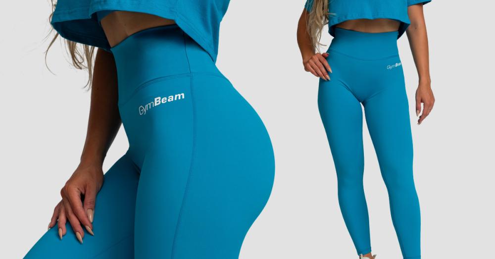 Women‘s Limitless High-Waisted Leggings Aquamarine - GymBeam