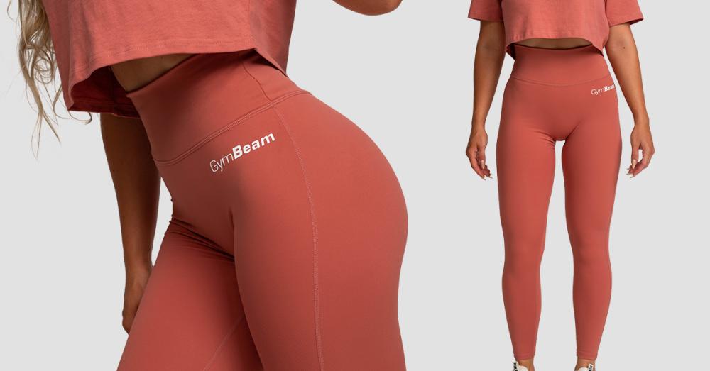 Women‘s Limitless High-Waisted Leggings Cinnamon - GymBeam