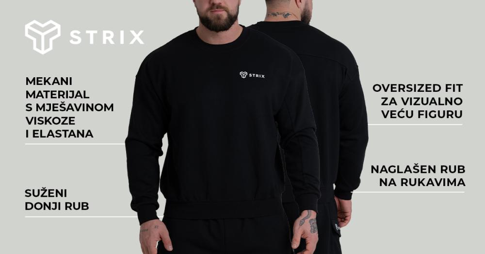 ZOA Opuštena majica crna - STRIX