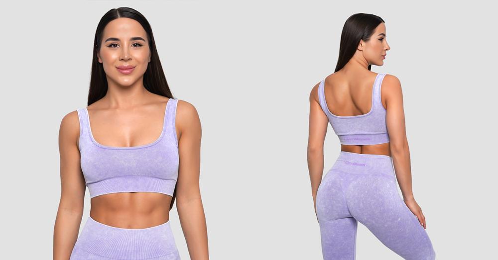 Sportski grudnjak Seamless Lift Violet - GymBeam