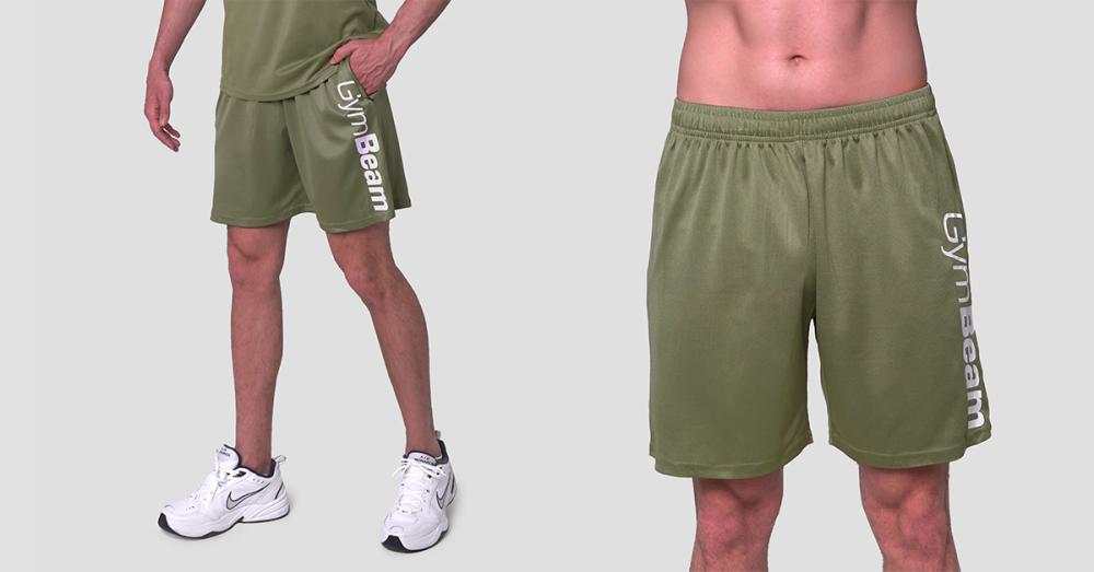 Mesh Shorts Essence Green - GymBeam