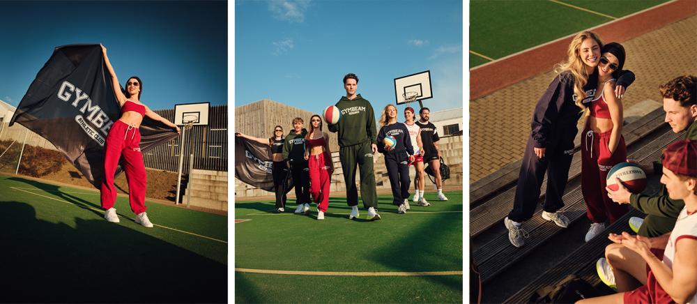 Ženske Varsity trenirke Crvene - GymBeam