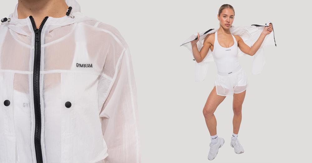 Ženski Flow Jacket White - GymBeam