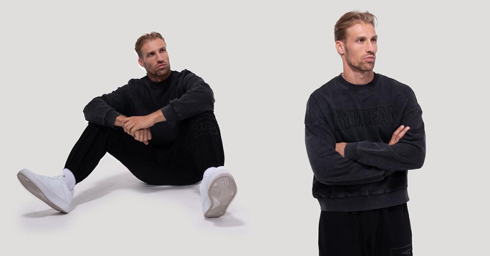 Pulover Persistence Washed Black - GymBeam