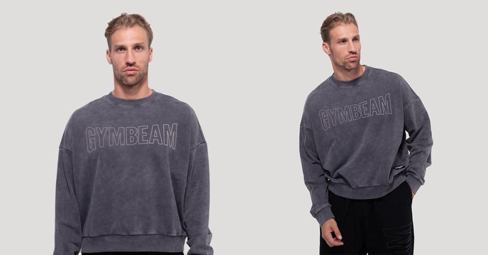 Pulover Persistence Washed sive boje - GymBeam
