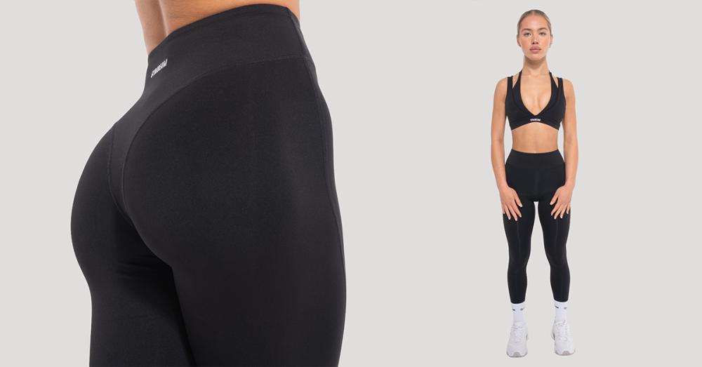 Ženske Flow tajice Black - GymBeam