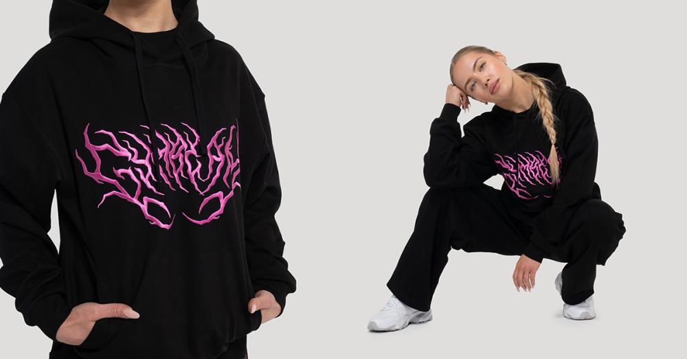 Ženski Thorn Hoodie crna - GymBeam