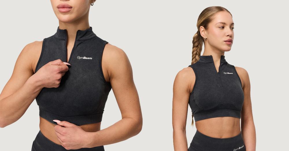 Sportski grudnjak Fierce Seamless tamnosivi - GymBeam