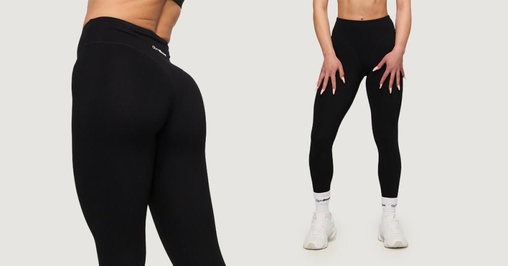 Ženske Fierce tajice crne - GymBeam