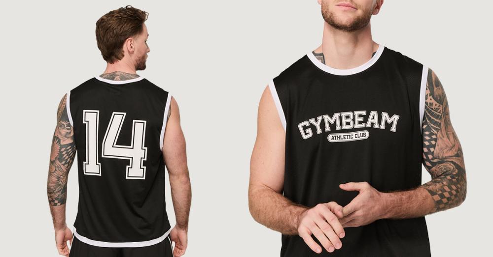 Muški Varsity tank top crni - GymBeam